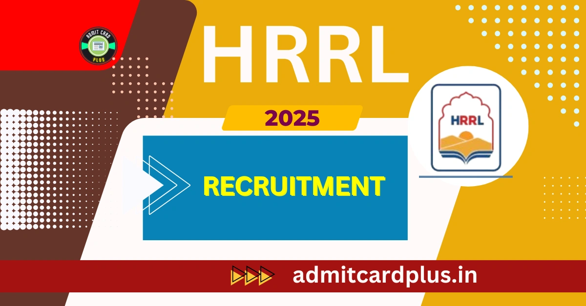 HRRL Recruitment 2025