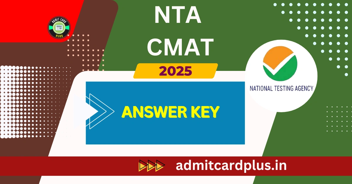 NTA CMAT Answer Key 2025